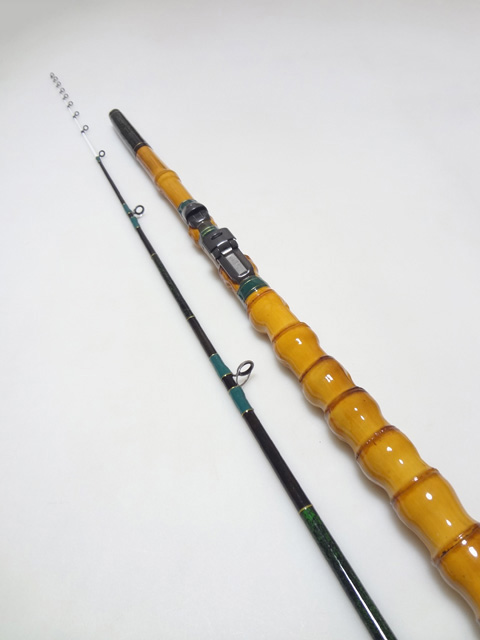 伊勢海老竿 テトラ竿 和竿 布袋竹 ハンドメイドロッド 希少✨伊勢海老竿