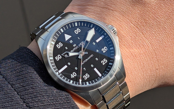 ハミルトン「カーキ パイロット オート」を実機レビュー！ シンプル