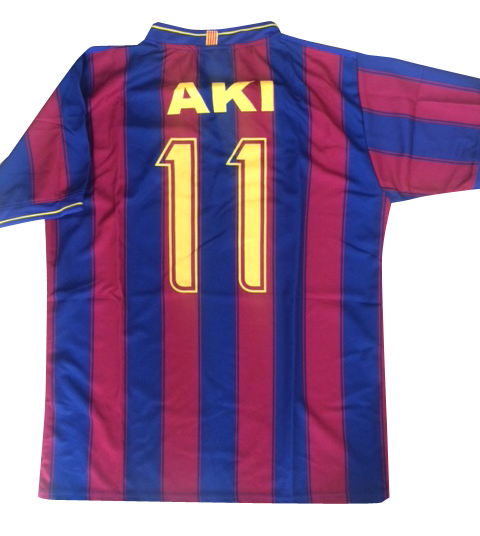 バルセロナ背番号11 個人名AKI Fサイズ【ユニフォーム単品