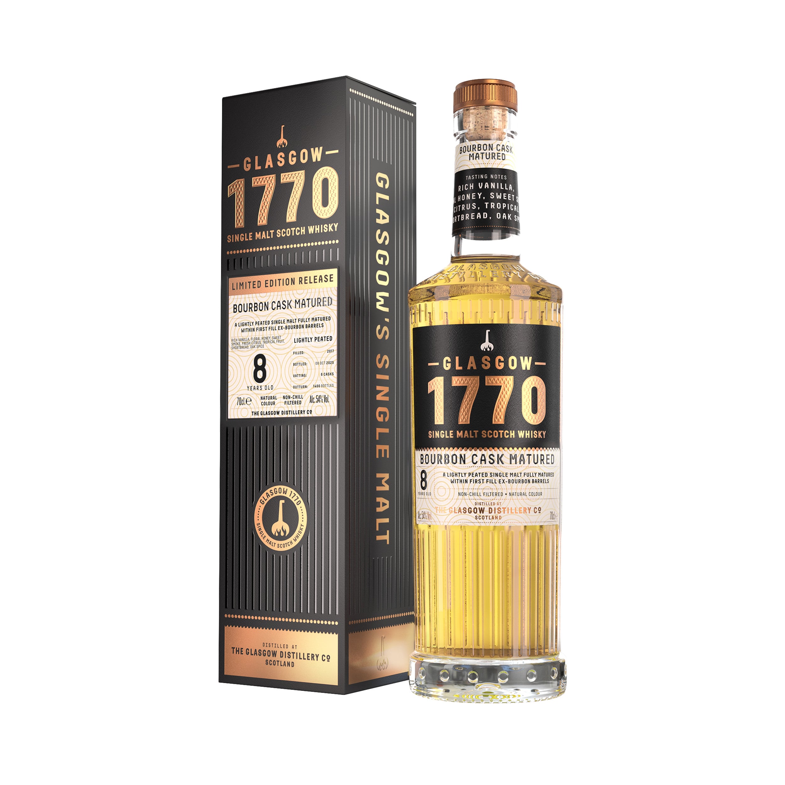 1770 Glasgow 8 Year Old Bourbon Cask Matured 2025 Release | The