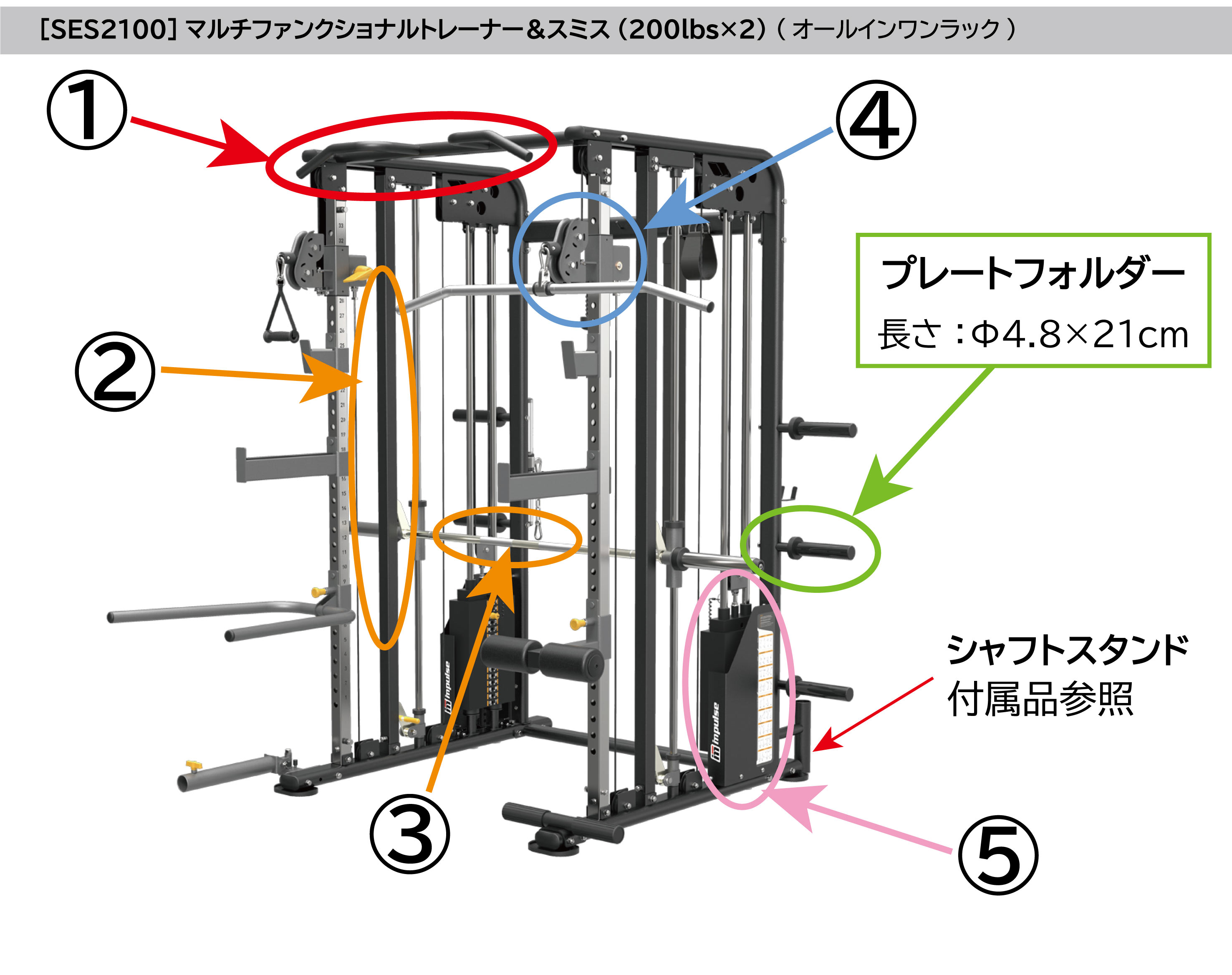 マルチファンクショナルトレーナー＆スミス(200lbs×2) | トレーニング