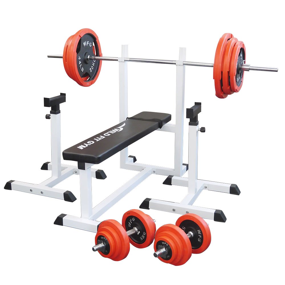 WILD FIT 85kg 16枚セット バーベル スチール プレート 15kg