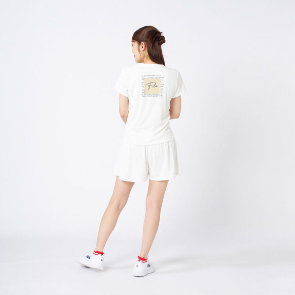 FILA XL福袋 Tシャツ とスコート2組ホワイト/クリーム色 FILA XL福袋 T