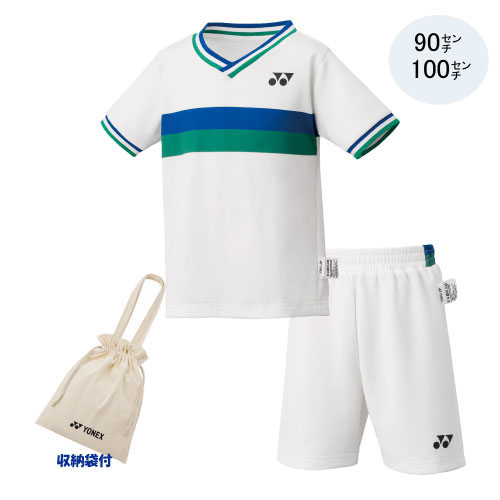 YONEX テニスウェアセット ホワイト/グリーン L YONEX テニスウェア