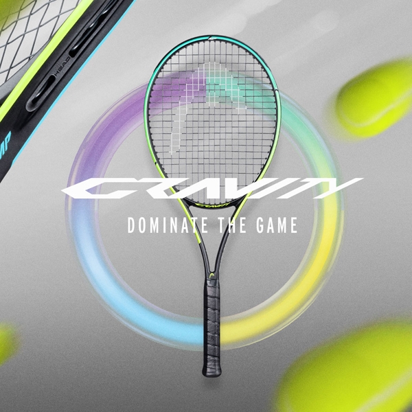 テニスラケット GRAVITY S ブルー/イエロー テニスラケット GRAVITY S