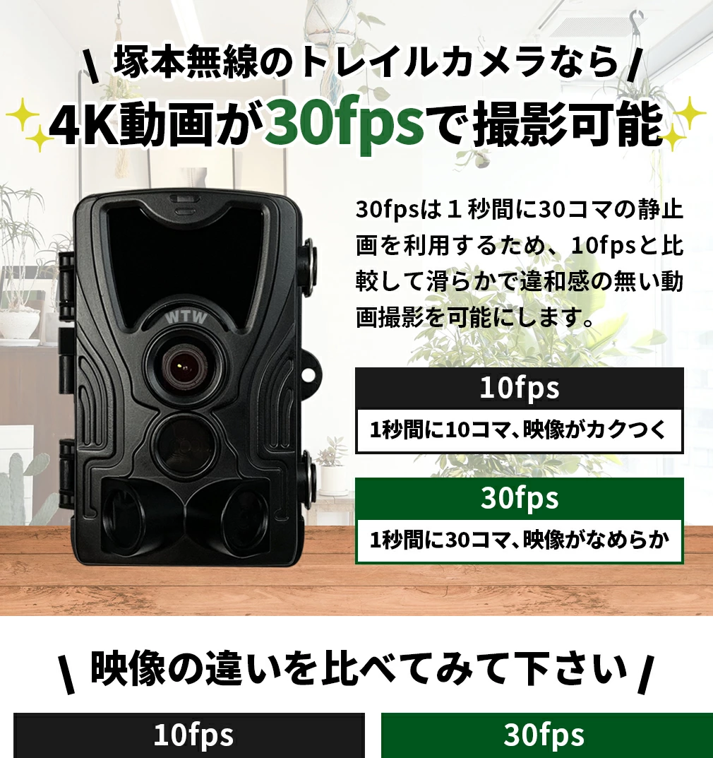 WIFI トレイルカメラ 屋外仕様 3600万画素 【WTW 塚本無線】