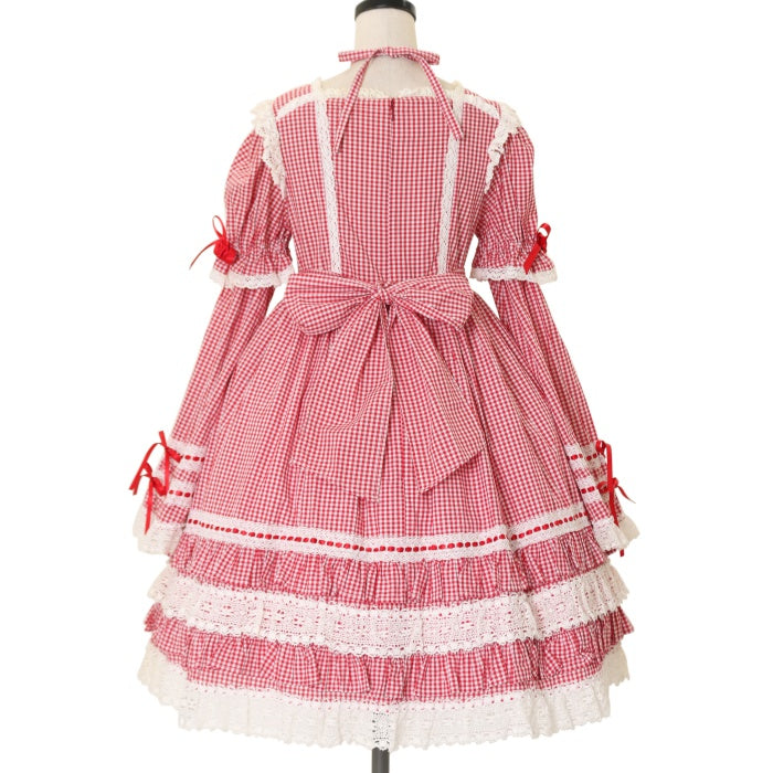USED】ギンガムチェック巻きバラドールワンピースセット | BABY, THE