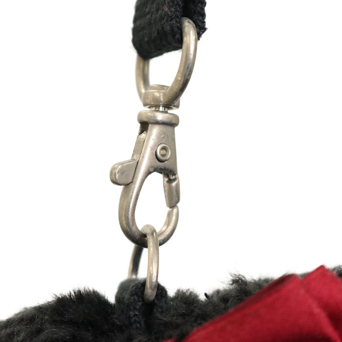 USED】うさくみゃポシェット（黒×黒レース×エンジリボン・赤目