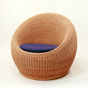 受注生産品】籐・ラタンのラウンジチェア/デザイン：剣持勇/W810×D780