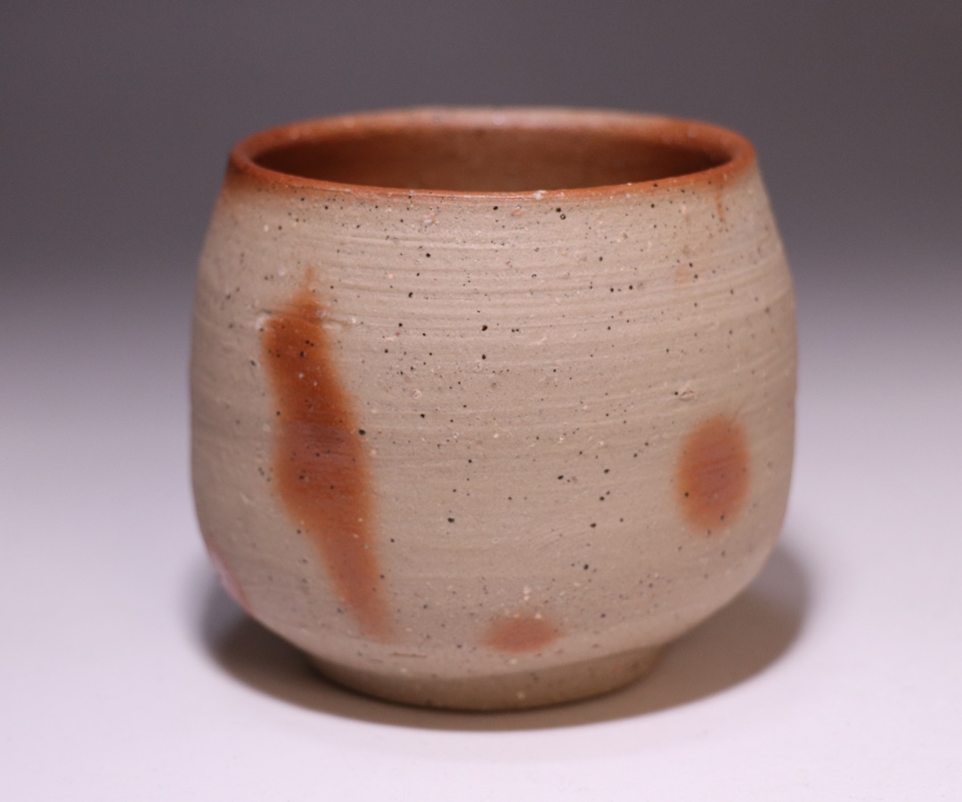 備前焼 手びねり 宝瓶 竹摘み さんぎり③ 備前焼 手びねり宝瓶 竹摘み