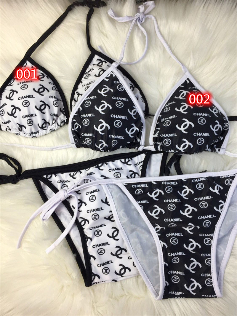 Chanel/シャネル ビキニ 水着 ハイブランド スイムウェア 上下セット