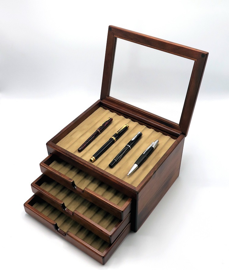 万年筆箱40 [万年筆などの筆記具整頓,腕時計やカフスなど,万年筆40本