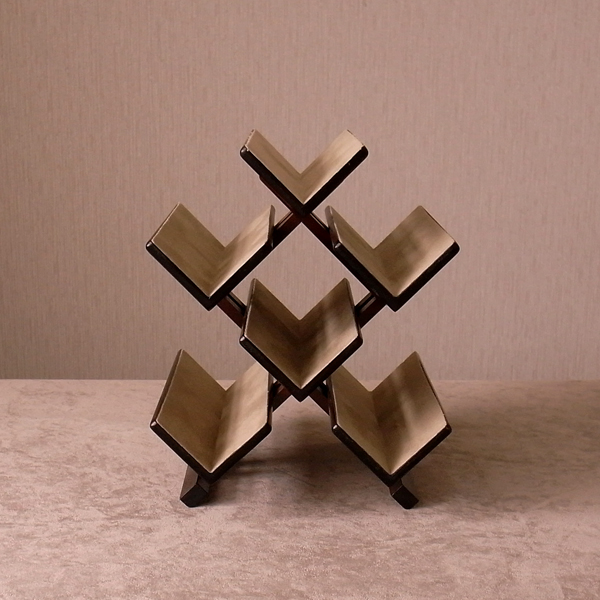 リモコンラック [6ヵ所の収納スペース,起毛状の布貼り,リモコン,眼鏡