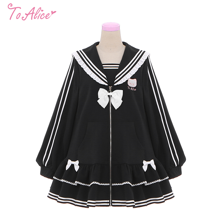 ToAlice】C8586ねこ×セーラージャージワンピース - To Alice