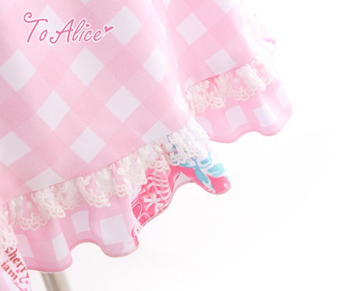 ToAlice】C2167いちごギンガムチェック浴衣セット - To Alice