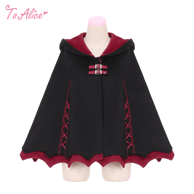 BlackShamrock】F18小悪魔羽付きケープコート 【特価:4800円コーナー