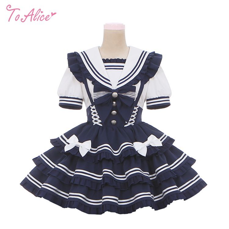 ToAlice】L1530マリンアイドルハイウエストティアードスカート - To Alice