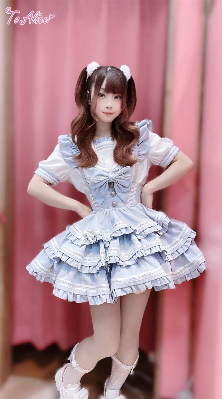 ToAlice】L1530マリンアイドルハイウエストティアードスカート - To Alice