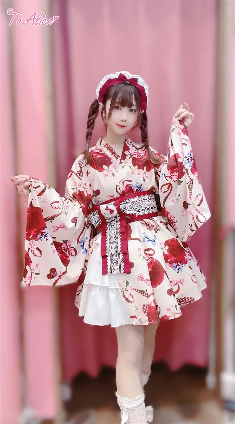 ToAlice】L1012林檎猫姫浴衣セット - To Alice