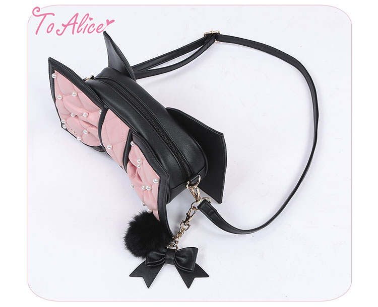 ToAlice】P869パールキルティングビッグリボンバッグ - To Alice