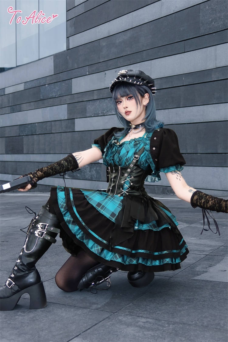 BlackShamrock】F85パンクロックコルセットデザインベルト - To Alice