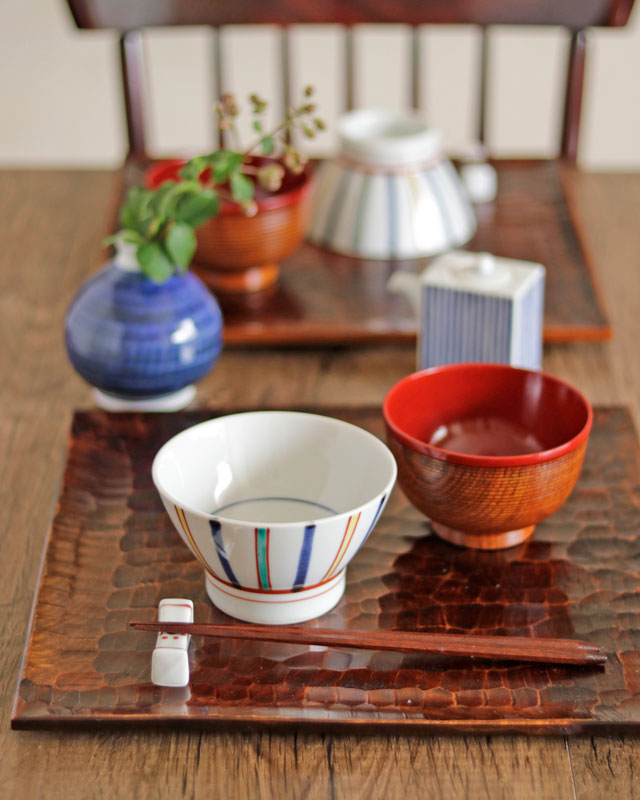 砥部焼の和食器 梅山窯の茶碗【砥部工房 からくさ】