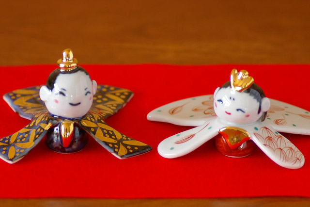 砥部焼の和食器 陶房遊の雛人形 【砥部工房 からくさ】
