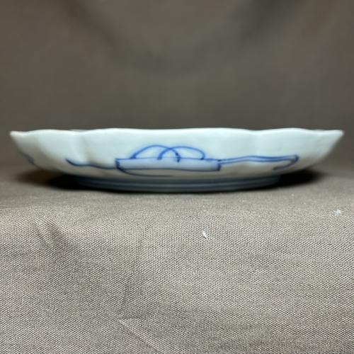 赤絵金彩染付大皿 /399│埼玉県熊谷市のの骨董品専門店「雑貨とちや