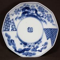 中皿│埼玉県熊谷市のの骨董品専門店「雑貨とちや」｜印判皿・染付皿を