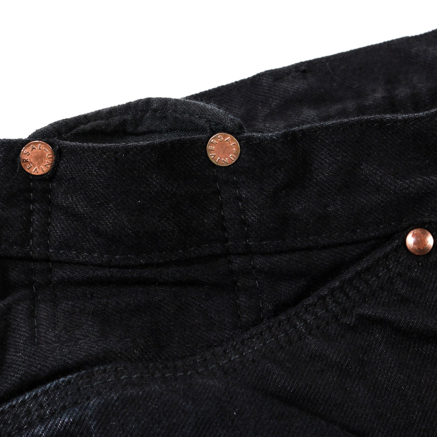 TENDER TYPE 130 TAPERED JEANS 16OZ SELVAGE DENIM BLACK HOLE