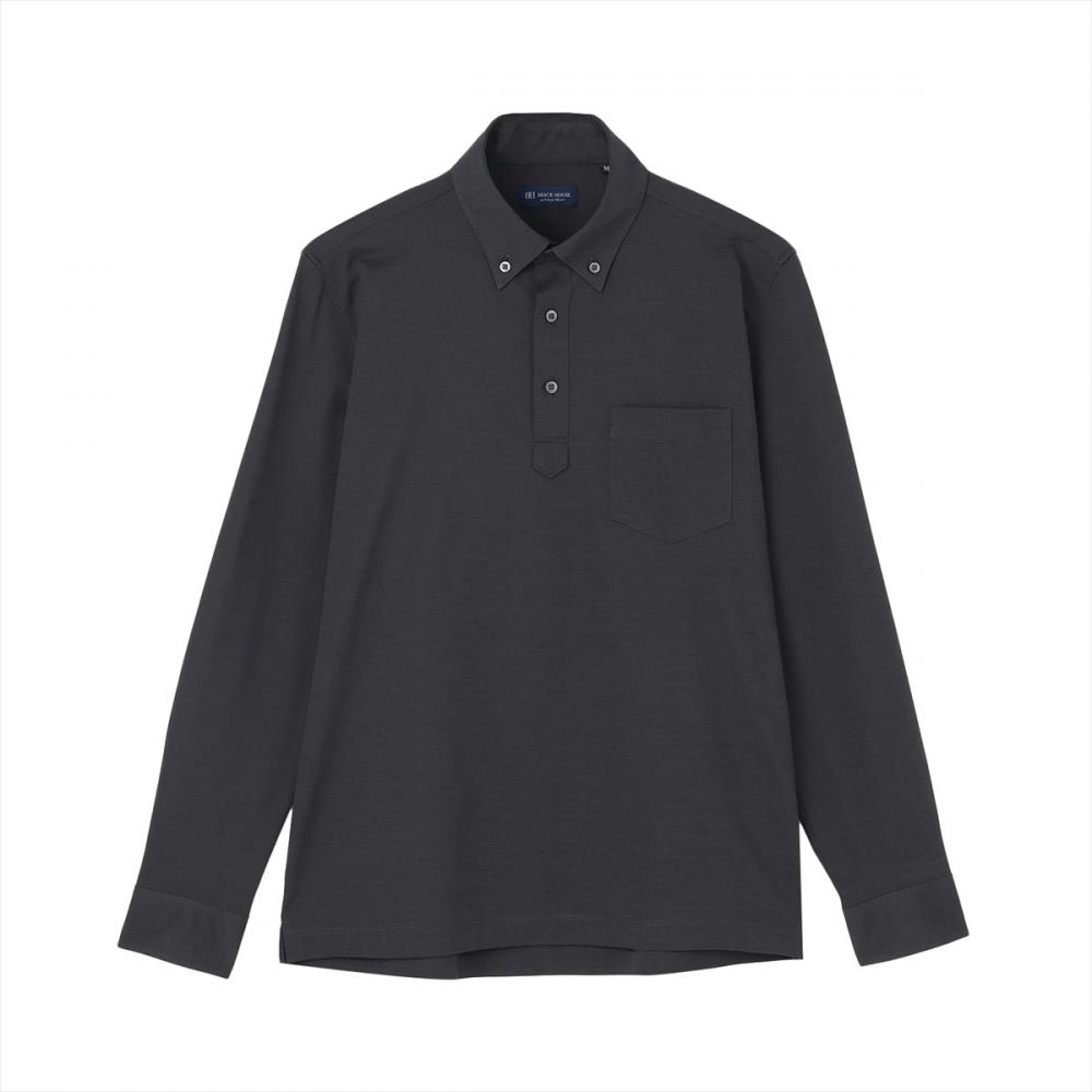 ポロシャツ 長袖 ビズポロ メンズ(M ダークグレー): 東京シャツ公式