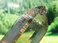 スイス・アルプス水晶 スモーキークォーツ/ロッククリスタル【M】