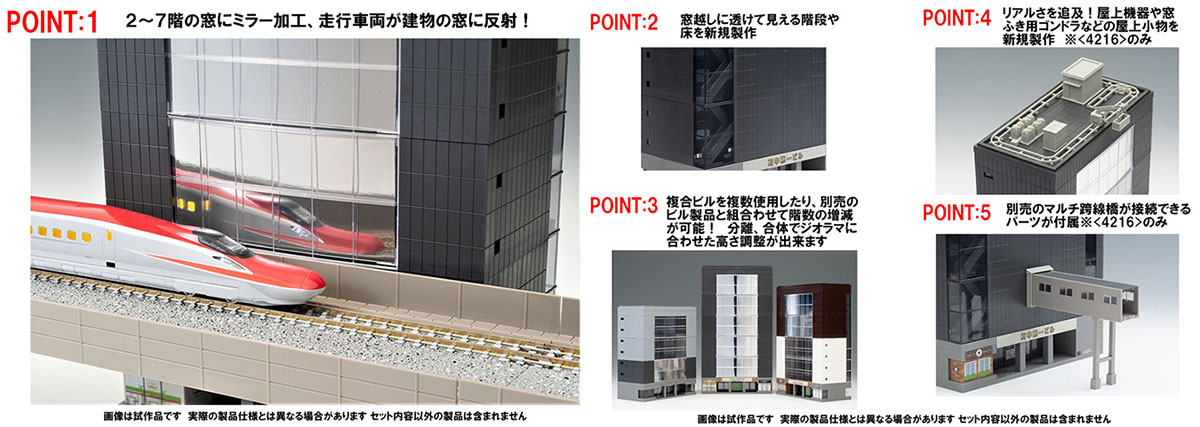 複合ビル(ラウンドウインドウ・7階建) ｜製品情報｜製品検索｜鉄道模型