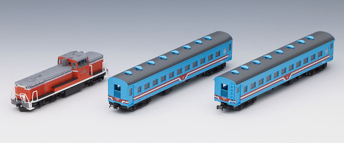 樽見鉄道 客車列車（TDE10-3・オハフ500形・樽見鉄道色）セット｜製品