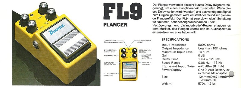 TONEHOME - the World of Vintage Guitar Effects Pedals - FL9 Flanger