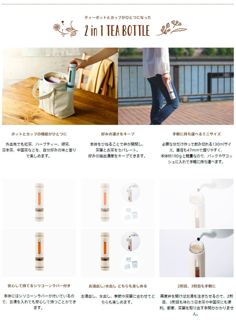 ビタントニオ ツイスティーミニ アイボリー 130ml VTW-1-I ミニティー