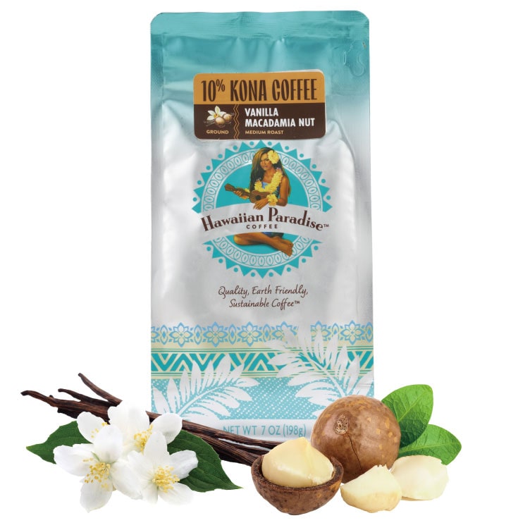 ハワイアン パラダイスコーヒー 10％コナブレンド・バニラマカダミア