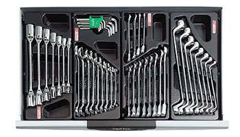 W/7-Drawer Tool Trolley - 227PCS Mechanics Tool Set (PRO-PLUS