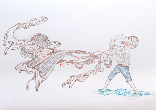 フラワーボール(3D) ピカソへの手紙Flowerball (3D) Letter to Picasso