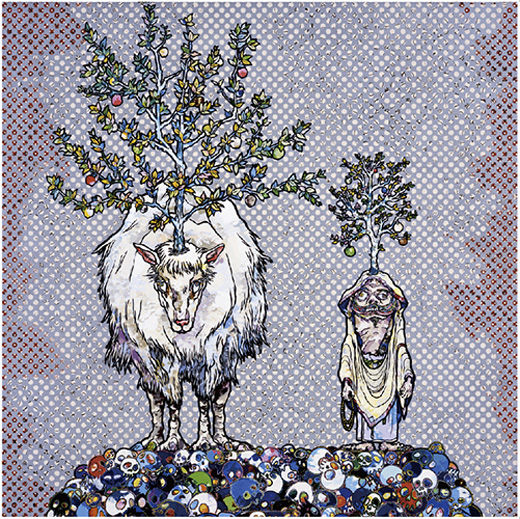 シシ神と羅漢Deer God of the Forest and Arhat|村上隆Takashi Murakami