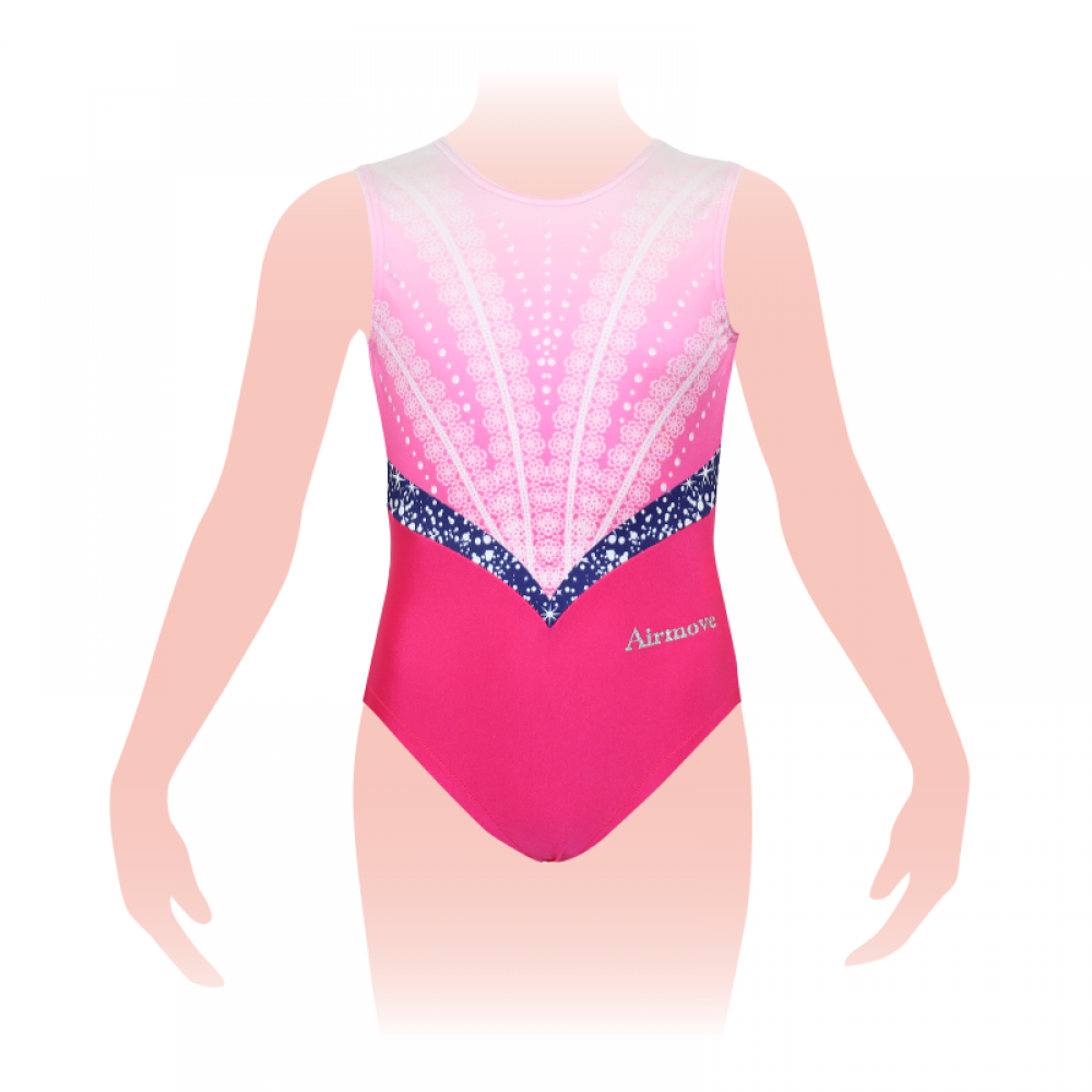 1692 (切替ノースリーブレオタード)|体操競技 女子|AIRMOVE - エアムーブ