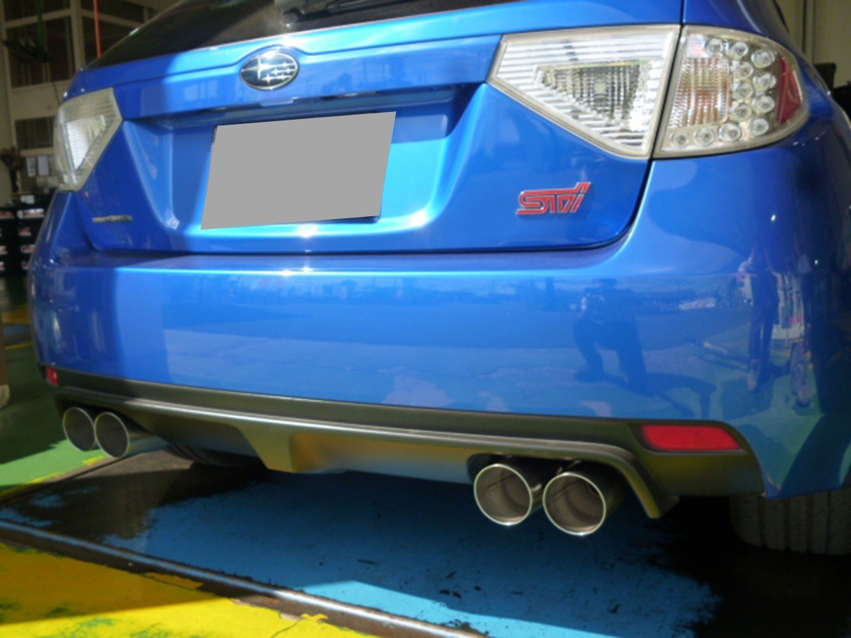 純正スタイルを崩さずに☆インプレッサWRX・STI（GRB）マフラー取付