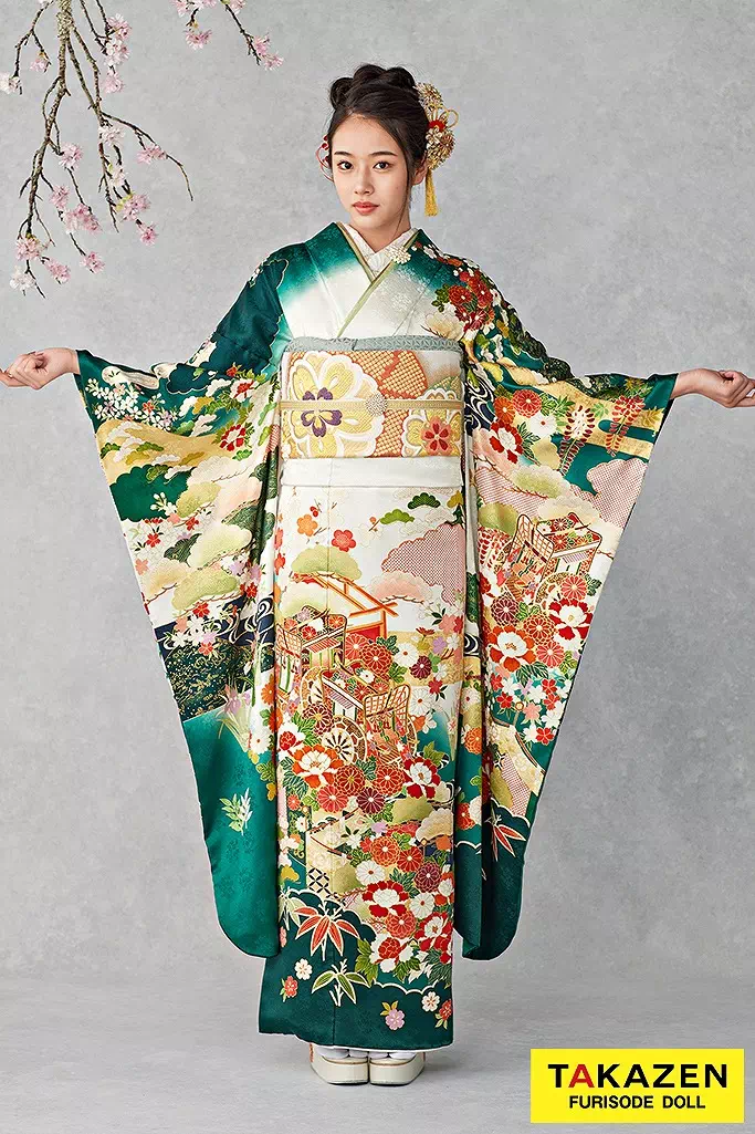 ™️ 振袖5点セット‼️フルセット 絞り お振袖セット‼️NO59 ™️ 振袖5