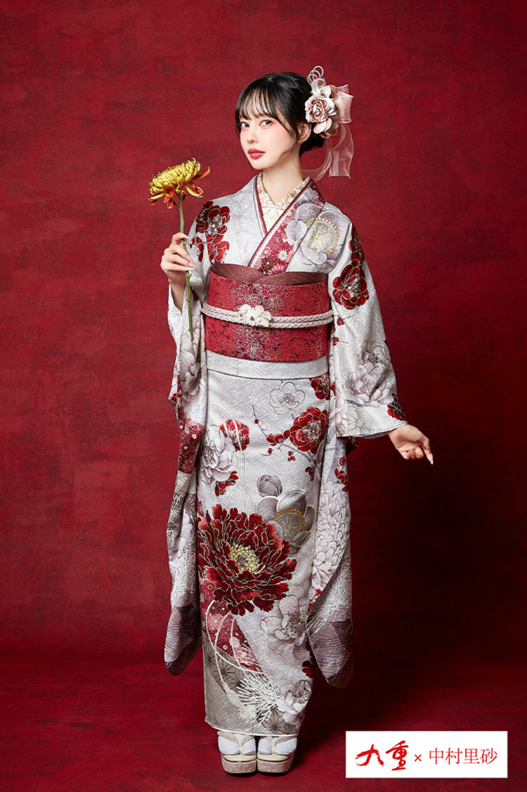 九重×中村里砂 黒/グレー/エンジ/ダスティーカラー 大人っぽい