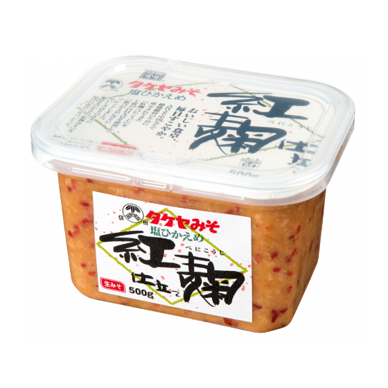 タケヤみそ 塩ひかえめ紅麹仕立て 500g | 商品情報 | タケヤみそ