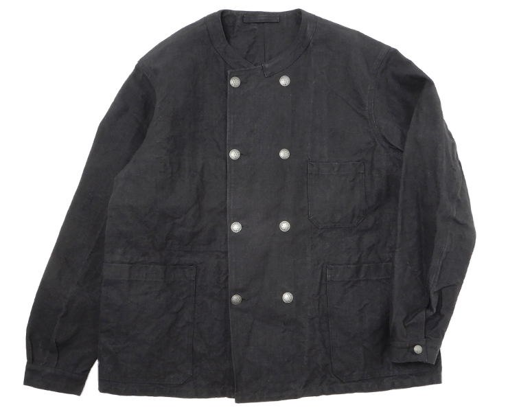 FRENCH WORK DOUBLE BREAST JACKET- HEMP CANVAS / フレンチワーク