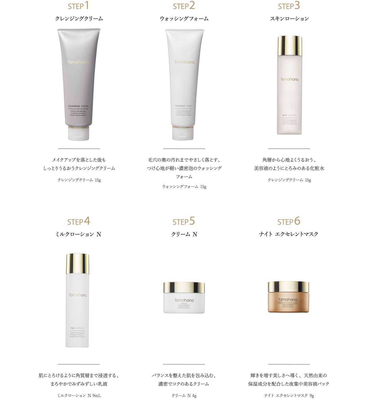 トライアルセット N | TAMAHANA | 珠花