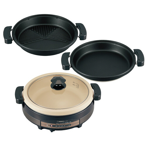 たのめーる】象印 グリルなべ あじまる 3枚タイプ ブラウン EP-RW30-TA