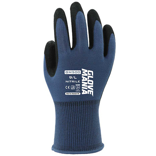 たのめーる】川西工業 グローブマニア ニトリル L スチールブルー