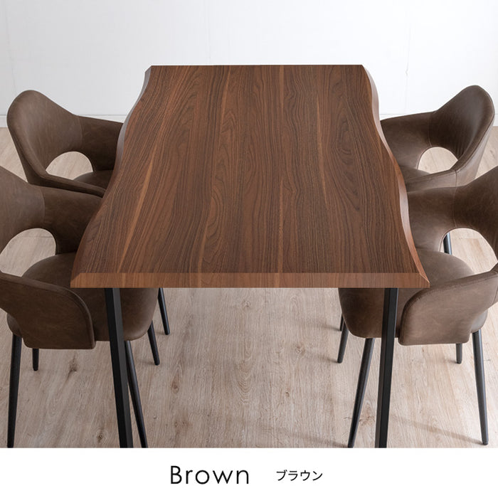 幅140］ダイニングテーブルセット 5点セット ヴィンテージ レザー調